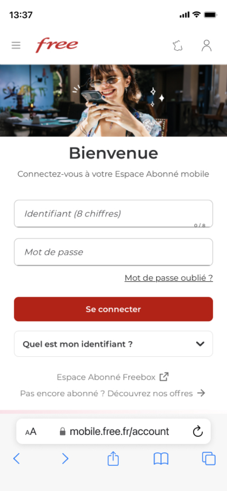 Abonné Forfait Free 5G : se connecter à votre compte OQEE by Free - null